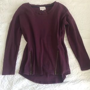 Burgundy sweater